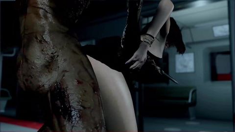 Un hentai 3d des plus brutal dans un arrêt de métro